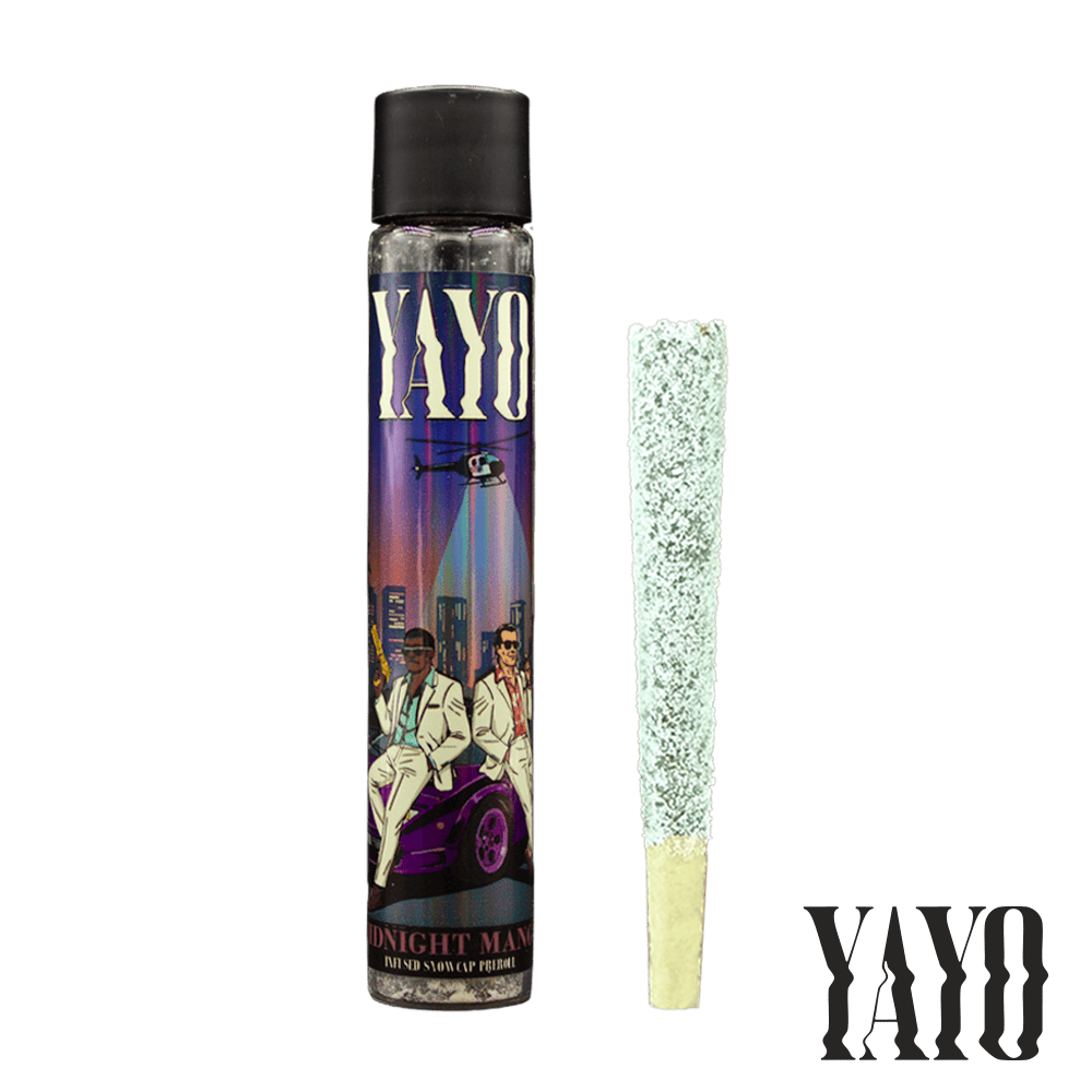 YaYo - Snowcap Infused Preroll - - **MIDNIGHT MANGO** (4/$20)