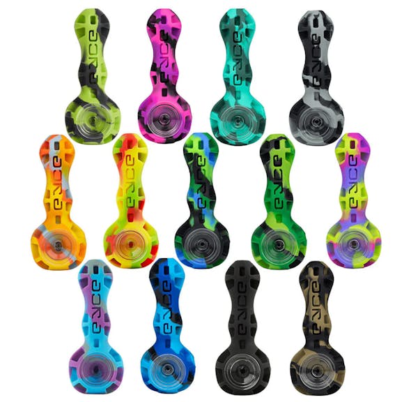 EYCE Spoon - Silicone Pipe w/Glass Bowl - Assorted Colors