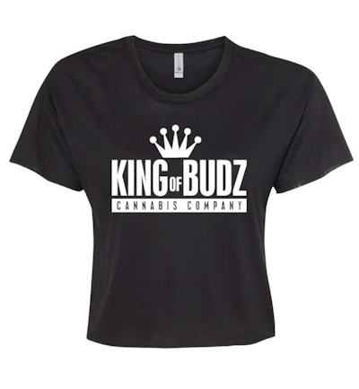 KOB - Cropped Black T-Shirt Size XS