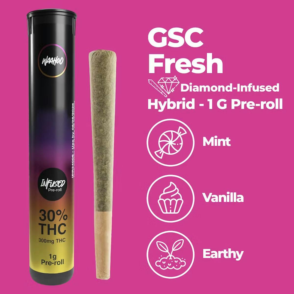 Image of Waahoo – GSC Fresh – – Infused – Pre roll