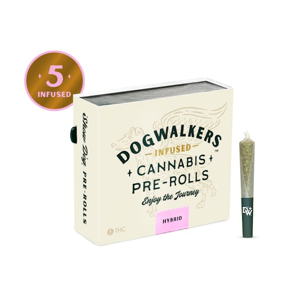 Afternoon Delight | 5pk 2.25g | Infused PreRoll | Dogwalkers