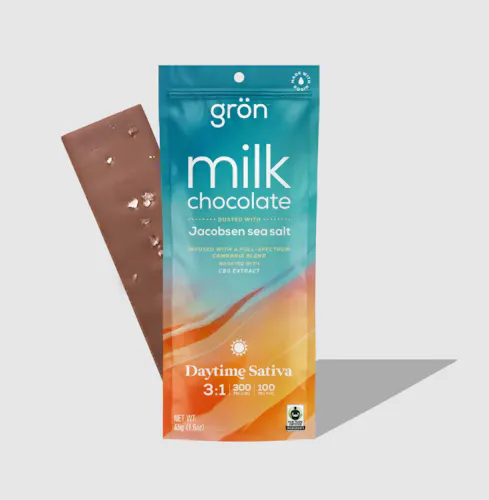 3:1 (CBG:THC) Milk Chocolate & Sea Salt Bar-1