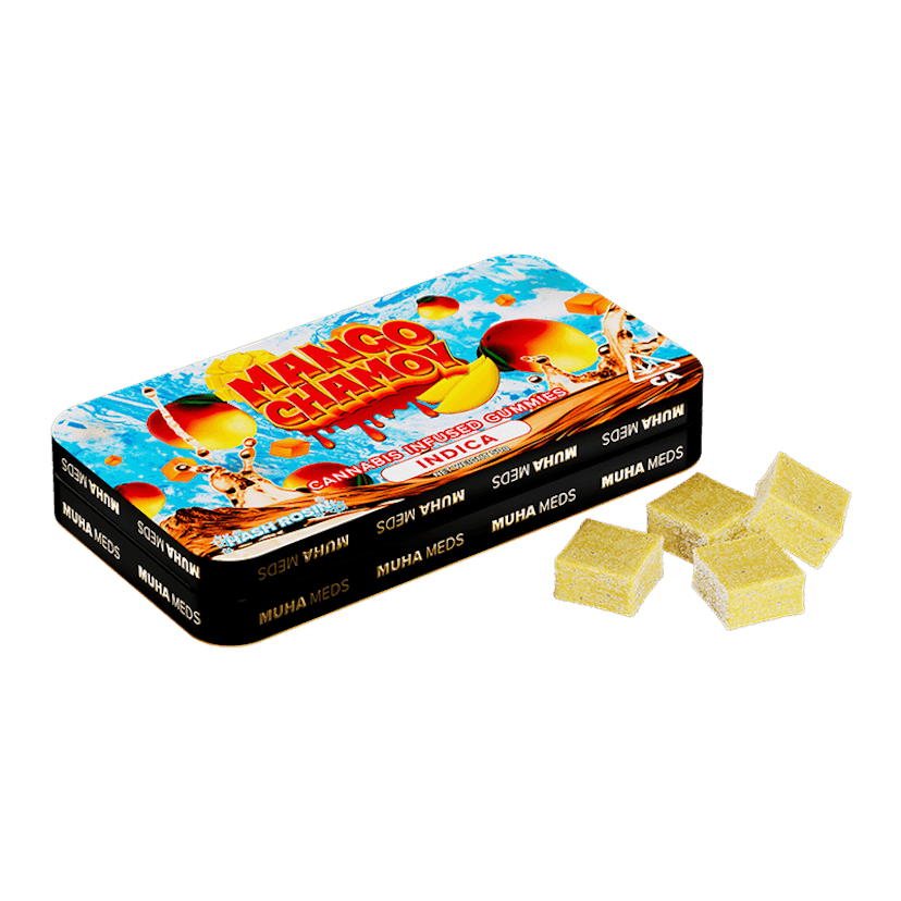 Muha Meds x Mambas 200mg Hash Rosin Gummies Mango Chamoy