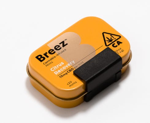 Breez - CBD Mints 1pk - Citrus Recovery (10mg)