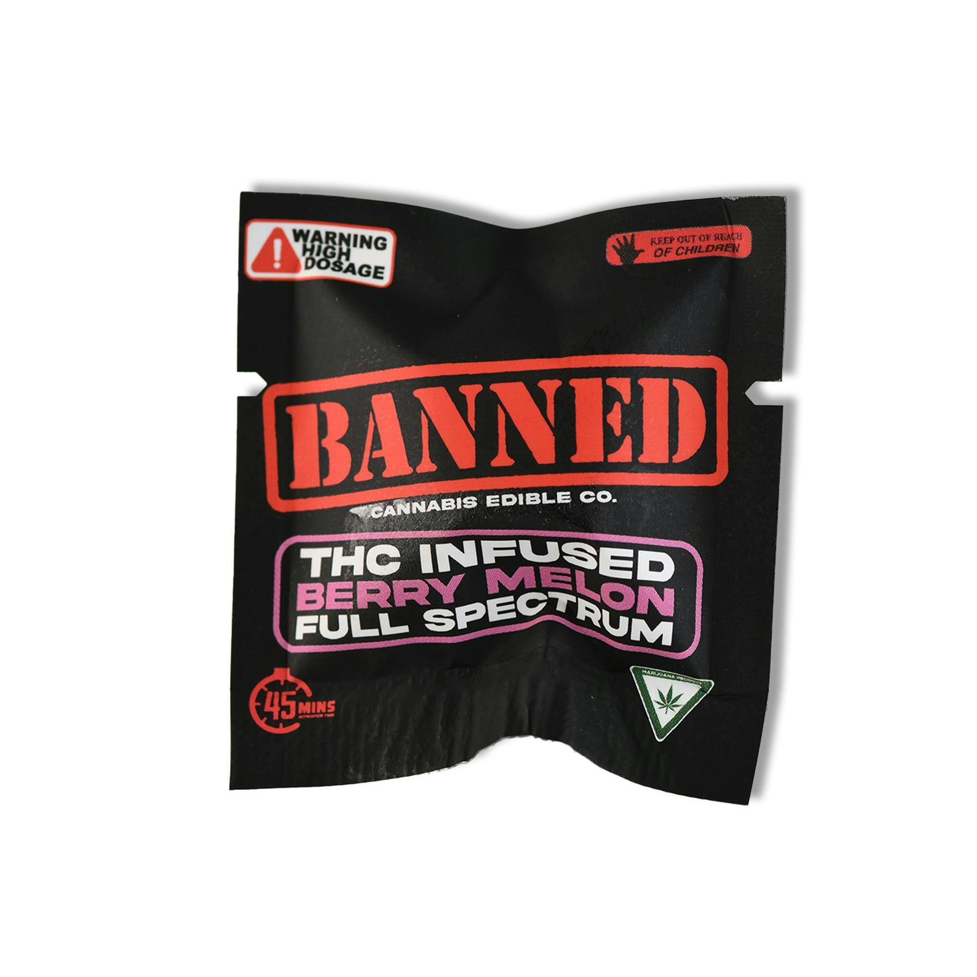 Product: BANNED EDIBLE CO. | BERRY MELON - SINGLE GUMMY  | 200MG | HYBRID