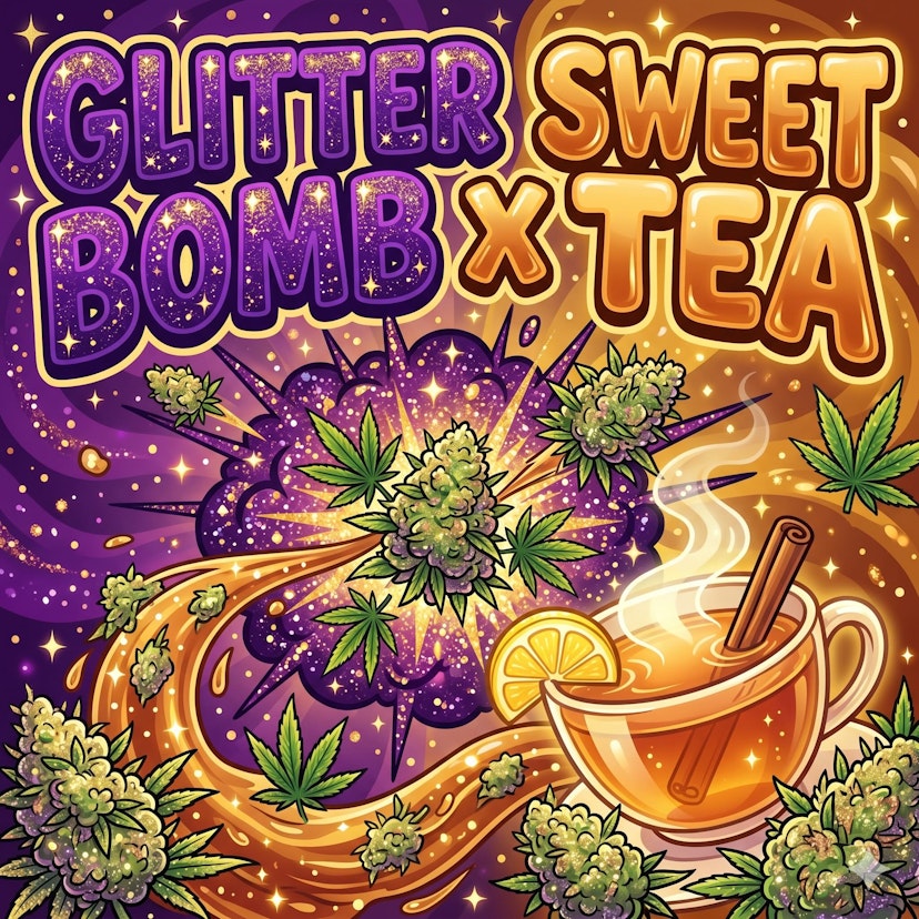 Glorious - Glitter Bomb x Sweet Tea - Buds