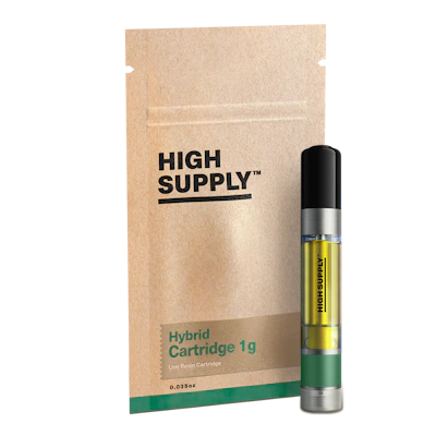 High Supply - 1g Cart - White Nitro - CARTRIDGES by High Supply at King of Budz