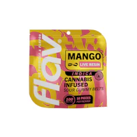 Flav - 100mg Live Resin Gummies - Mango Belts - product image at King of Budz