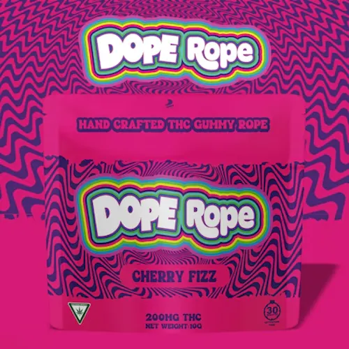 DOPE ROPE | Cherry Fizz | 200MG | Premium Gummy Rope-1