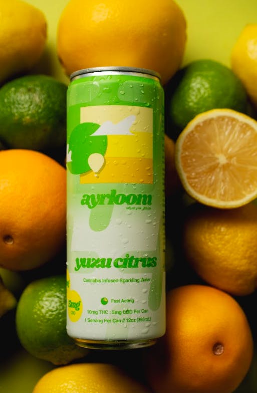 Ayrloom- UP Infused Beverage 2:1 10mg THC 5mg CBD V,GF- Yuzu Citrus