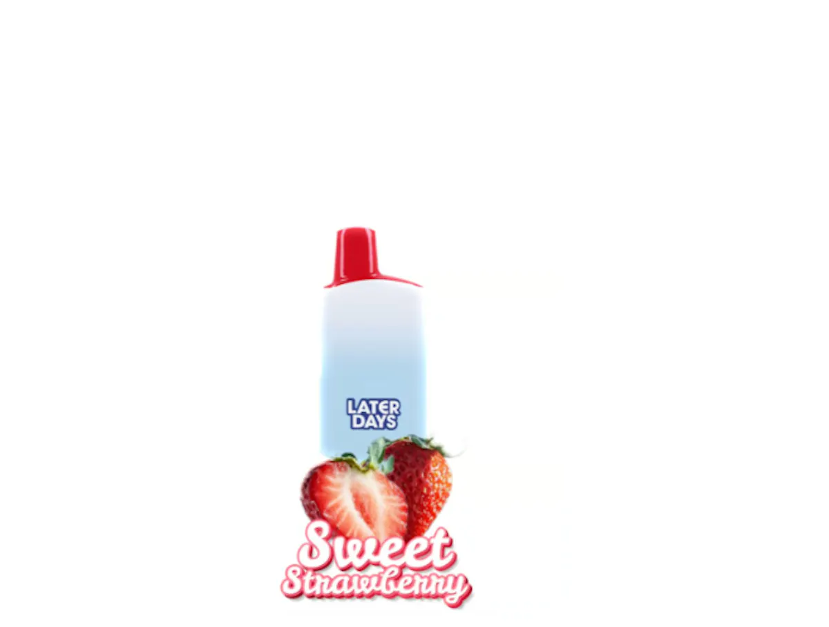 later days vape flavors Later Days Sweet Strawberry Disposable 2g Vaporizers