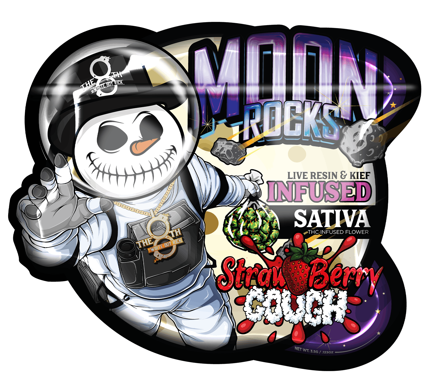 The 8th - 3.5g Moon Rock Prepack - Strawberry Cough