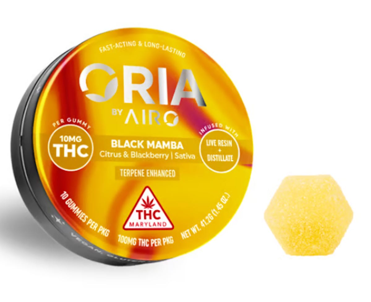 Oria Calm 2:1 Zen and Zest Gummies 100mg 10pk (THC:CBC) .1g
