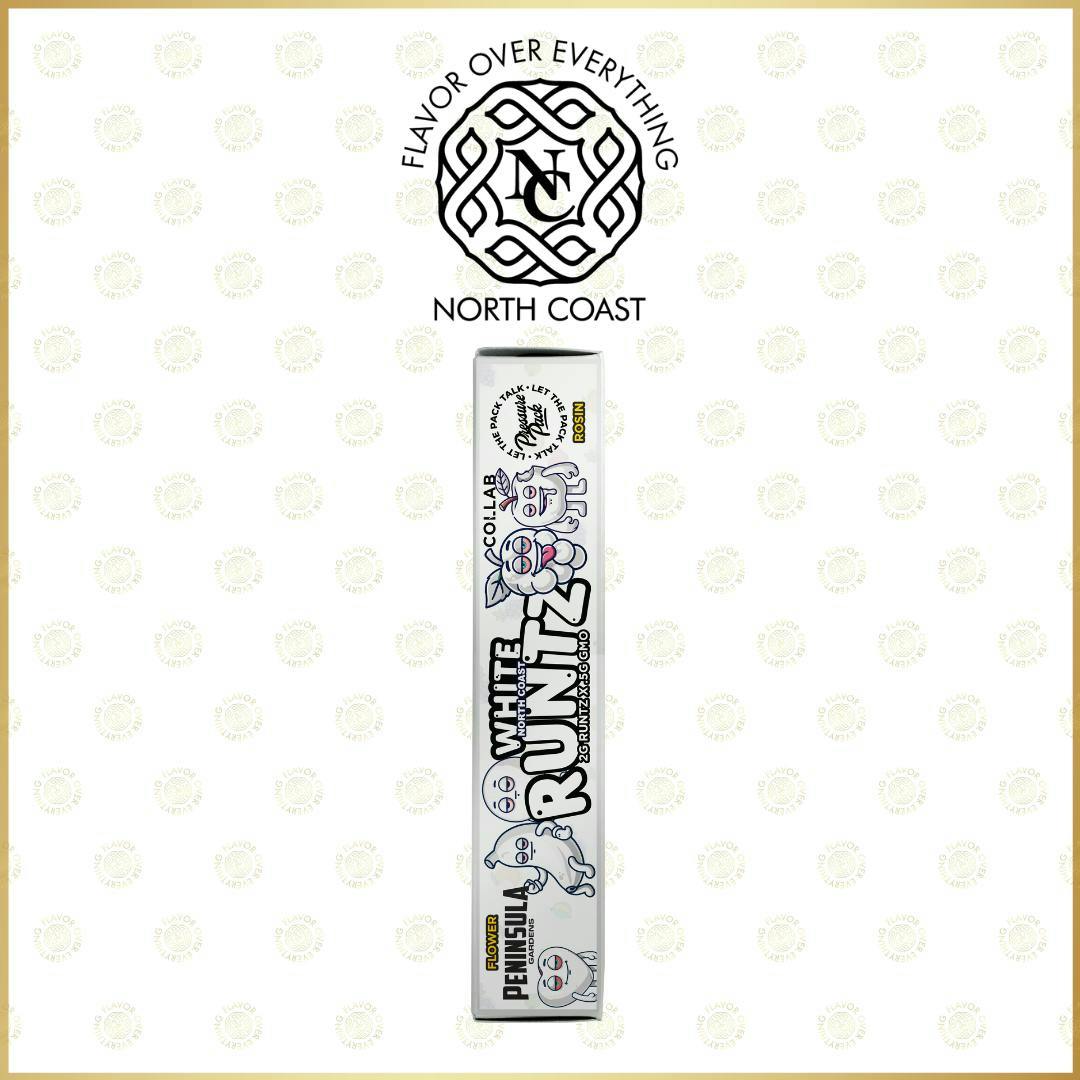 North Coast x Herb Wealth x Rising Roots - 2.5g Rice Paper Donut Tier 1 - White Runtz