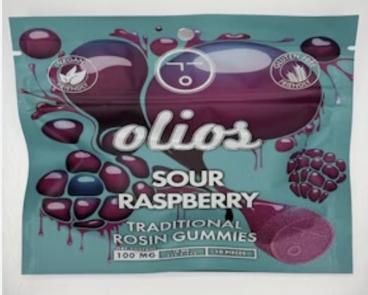 Olio- Live Rosin Gummies - Sour Raspberry