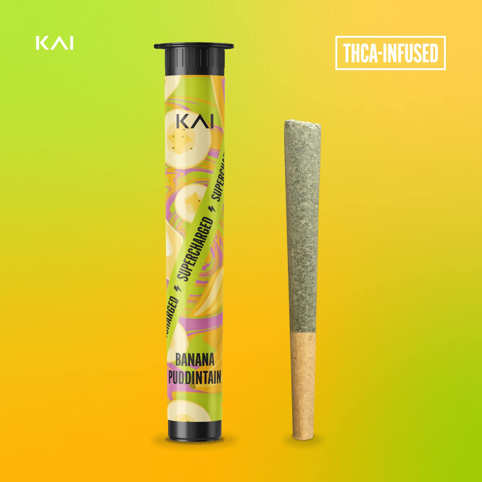KAI - 1g THCa Infused Preroll - Banana Puddintaine