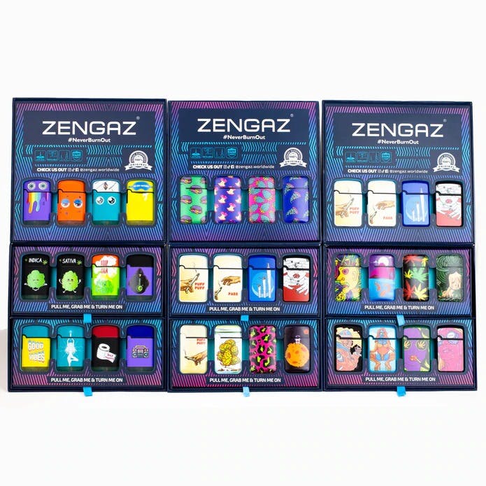 ZENGAZ® - Mega Jet Single Flame Torch lighter - Refillable - Design 0
