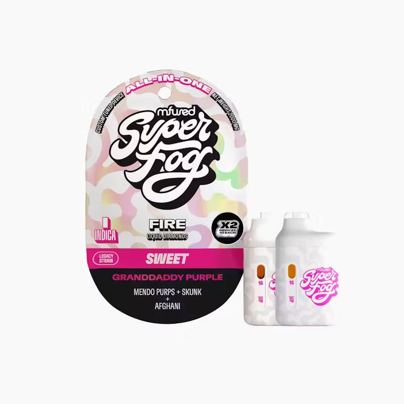 Super Fog | Granddaddy Purple | Liquid Diamond AIO | 2pk | 2g