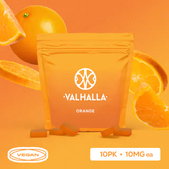 Valhalla Gummies 2.0 Orange 10pk/100mg (hybrid, 2.8g)