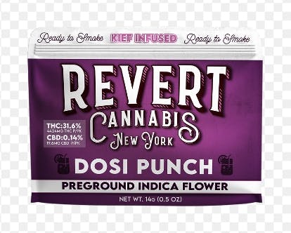 Revert Kief Infused Ground Flower | 14g | Dosi Punch