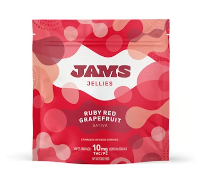 Product GR Jams - Ruby Red Grapefruit Jellies 100mg (10pk)