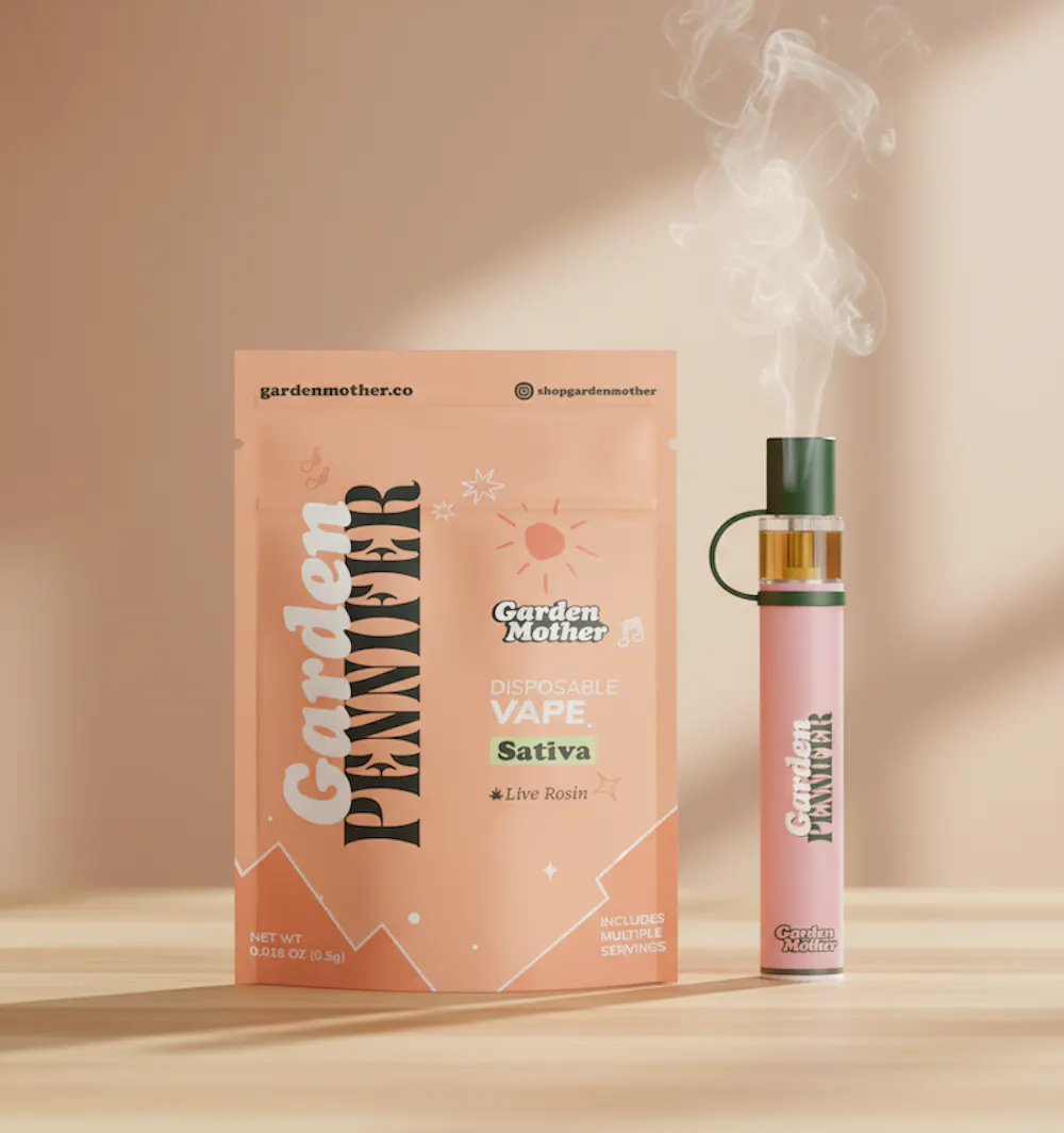Product Garden Mother - Platinum Candy Pineapple Pennifer Live Rosin Disposable Vape (0.5g)
