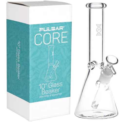 Pulsar | Glass + Pipes | CORE Beaker Glass Water Pipe | 10′ | 14mm F-active