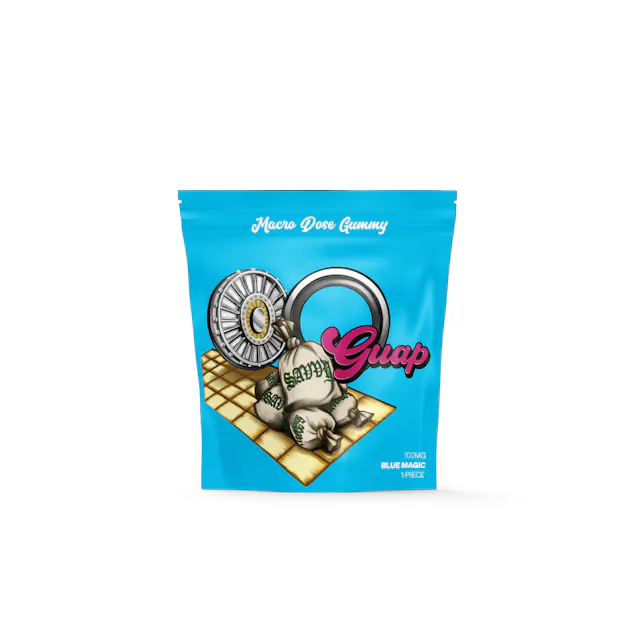 Savvy Guap Gummies Blue Magic 100mg (hybrid, 2.8g)