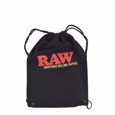 Raw - drawstring bag - black