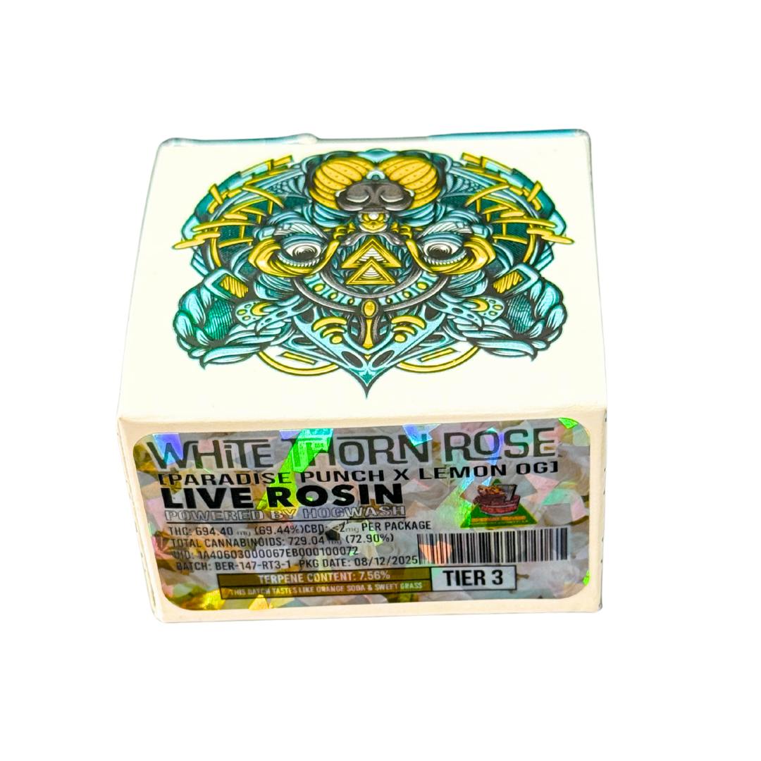 WHITE THORN ROSE LIVE ROSIN TIER 3