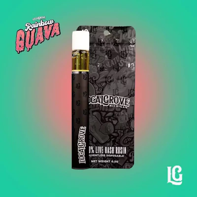 Local Grove - .5g Hash Rosin Disposable - Rainbow Guava - DISPOSABLES by LOCALGROVE at King of Budz