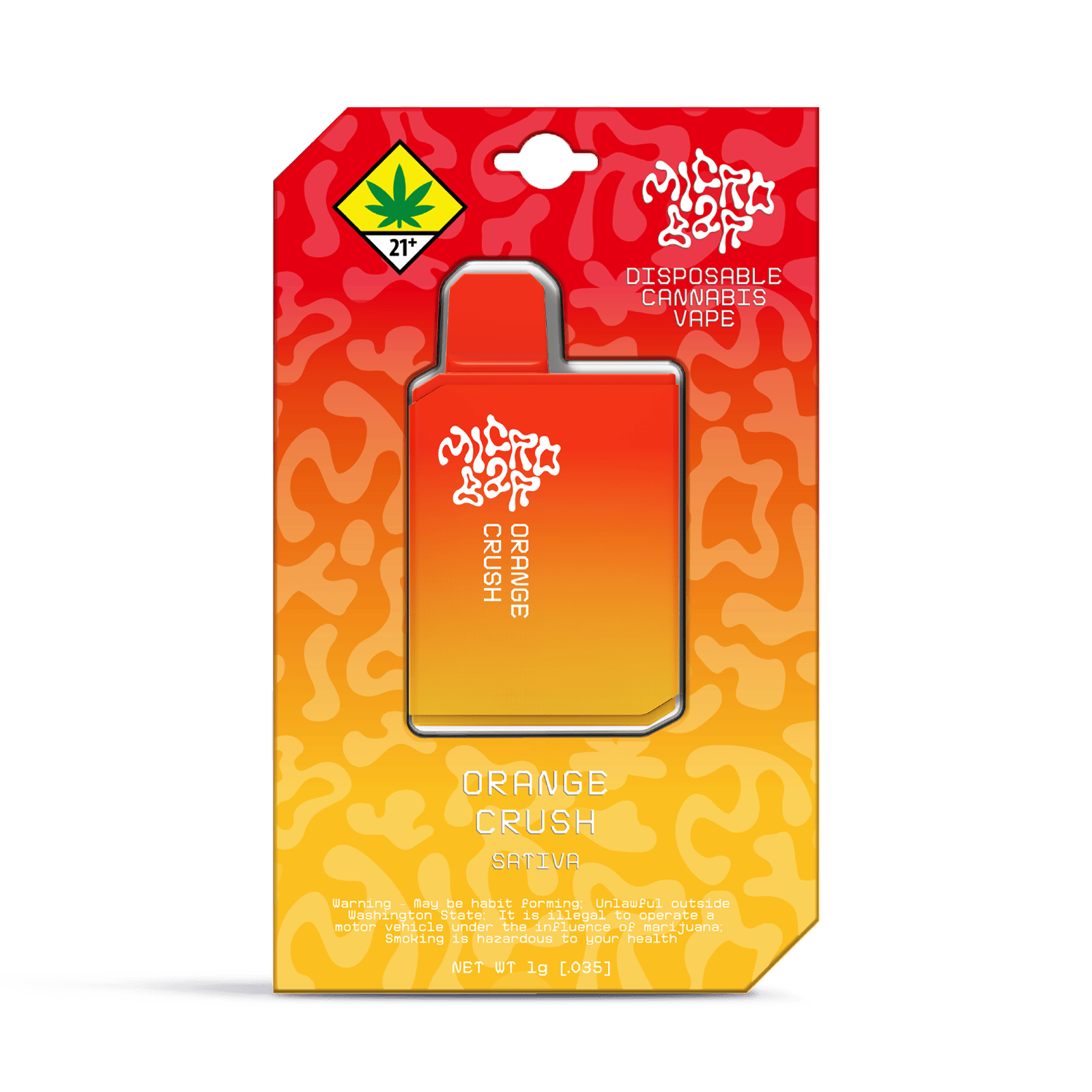 Micro Bar: Orange Crush - Disposable Cartridge 1g in Tacoma | Zips Downtown
