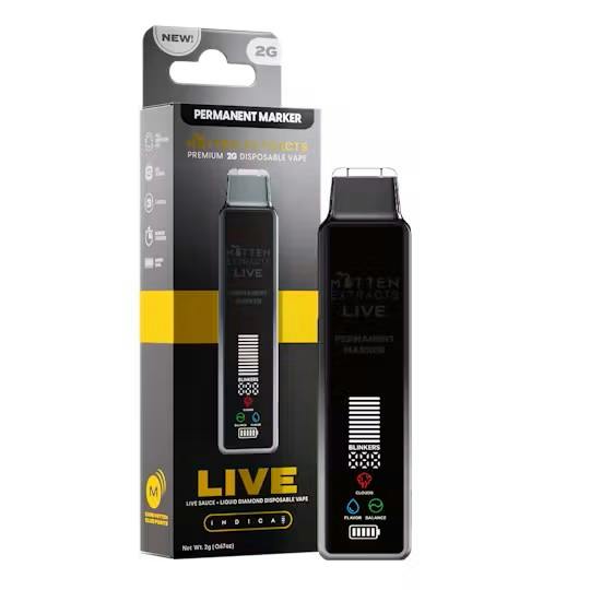 Permanent Marker Live Sauce Disposable Indica by Mitten Extracts – Vapes at Gatsby Cannabis