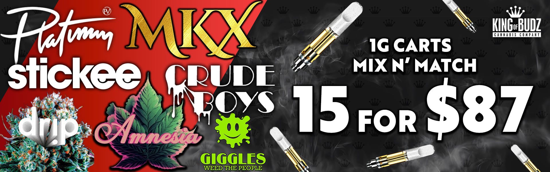 Mix AND Match 1G Carts 15 For $87