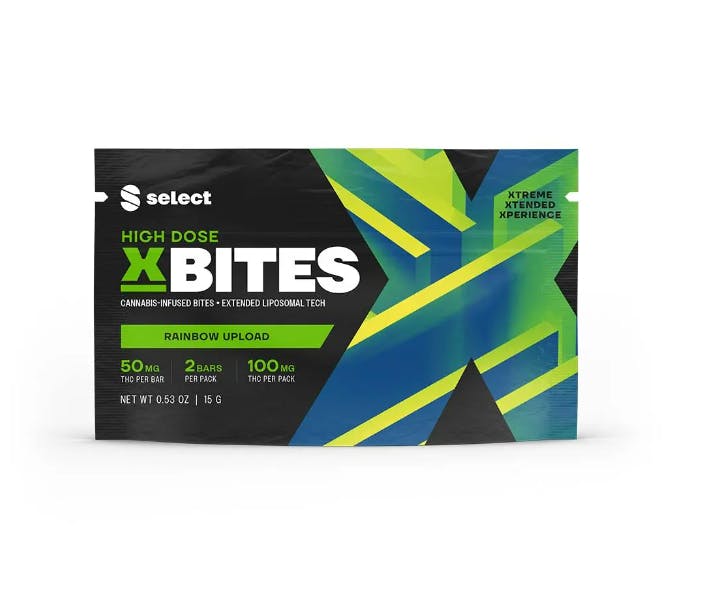 Edibles | Select | Rainbow Upload High Dose X Bites | 2ct | 100mg