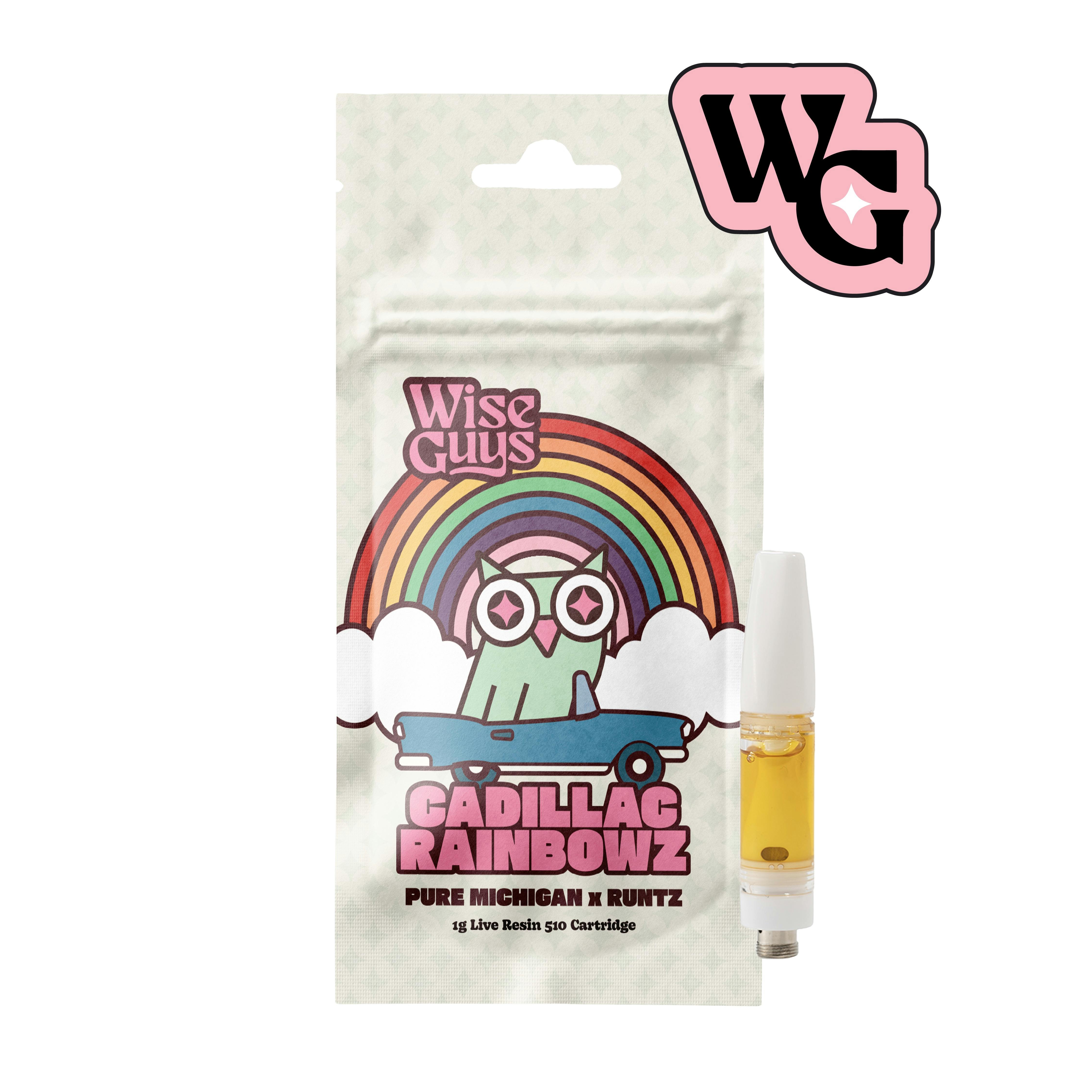 Wise Guys - 1g Live Resin Cart - Cadillac Rainbowz