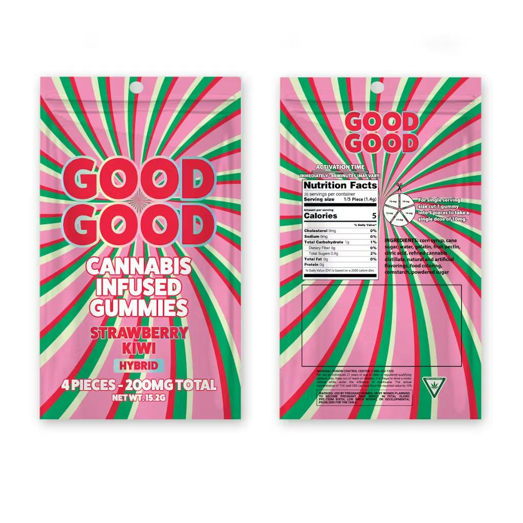 Good Good - 200mg Gummies - Strawberry Kiwi