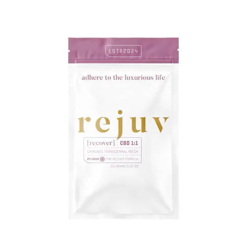 Rejuv | Transdermal Patch | Recover | 1 THC : 1 CBD | 25mg-active