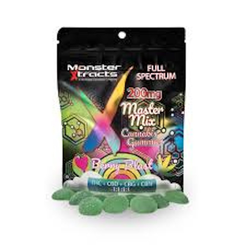 Monster Xtracts - Berry Blast Full Spectrum Gummies 200mg