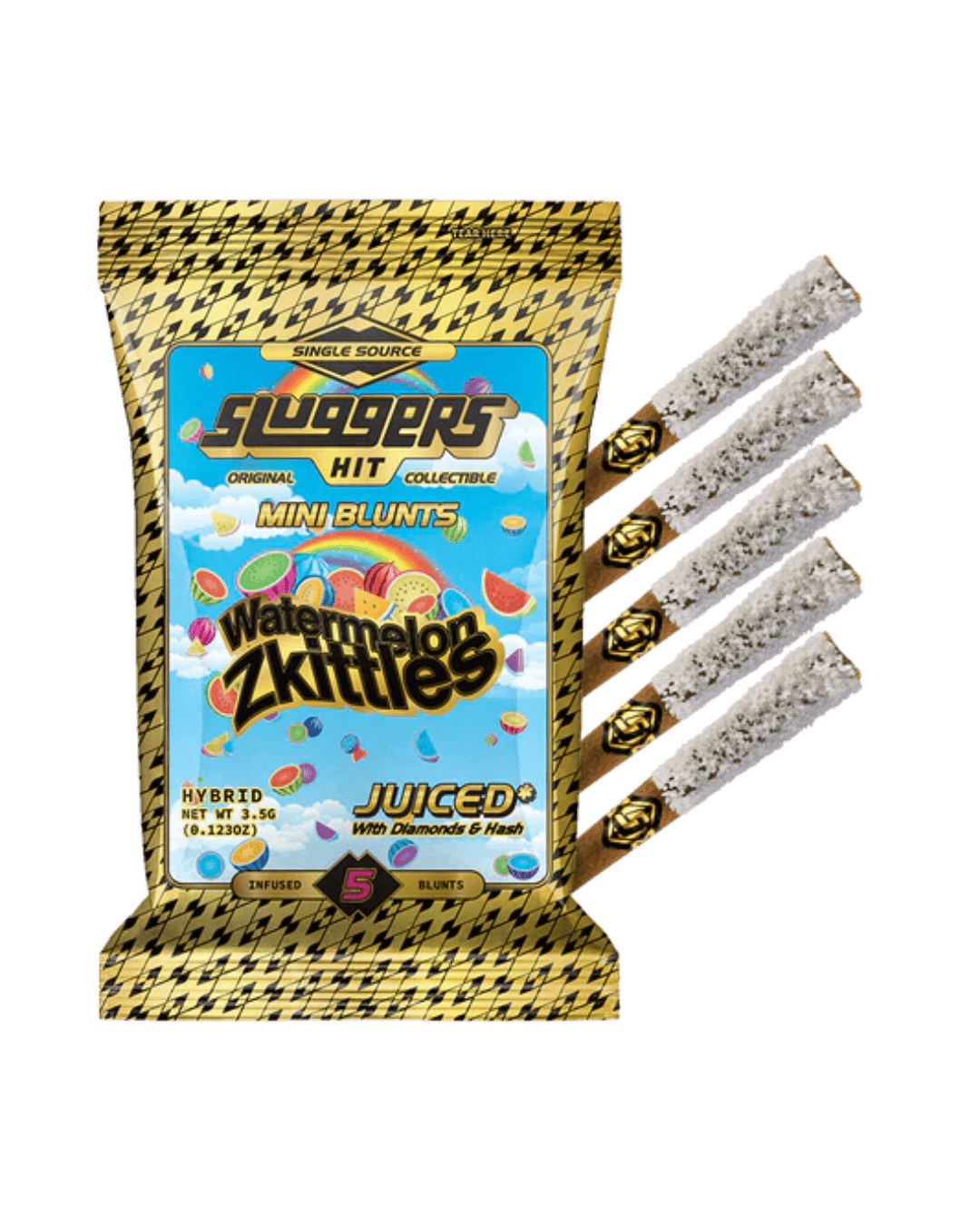 Sluggers - Watermelon Zkittles Infused Mini Blunt 5pk by Sluggers