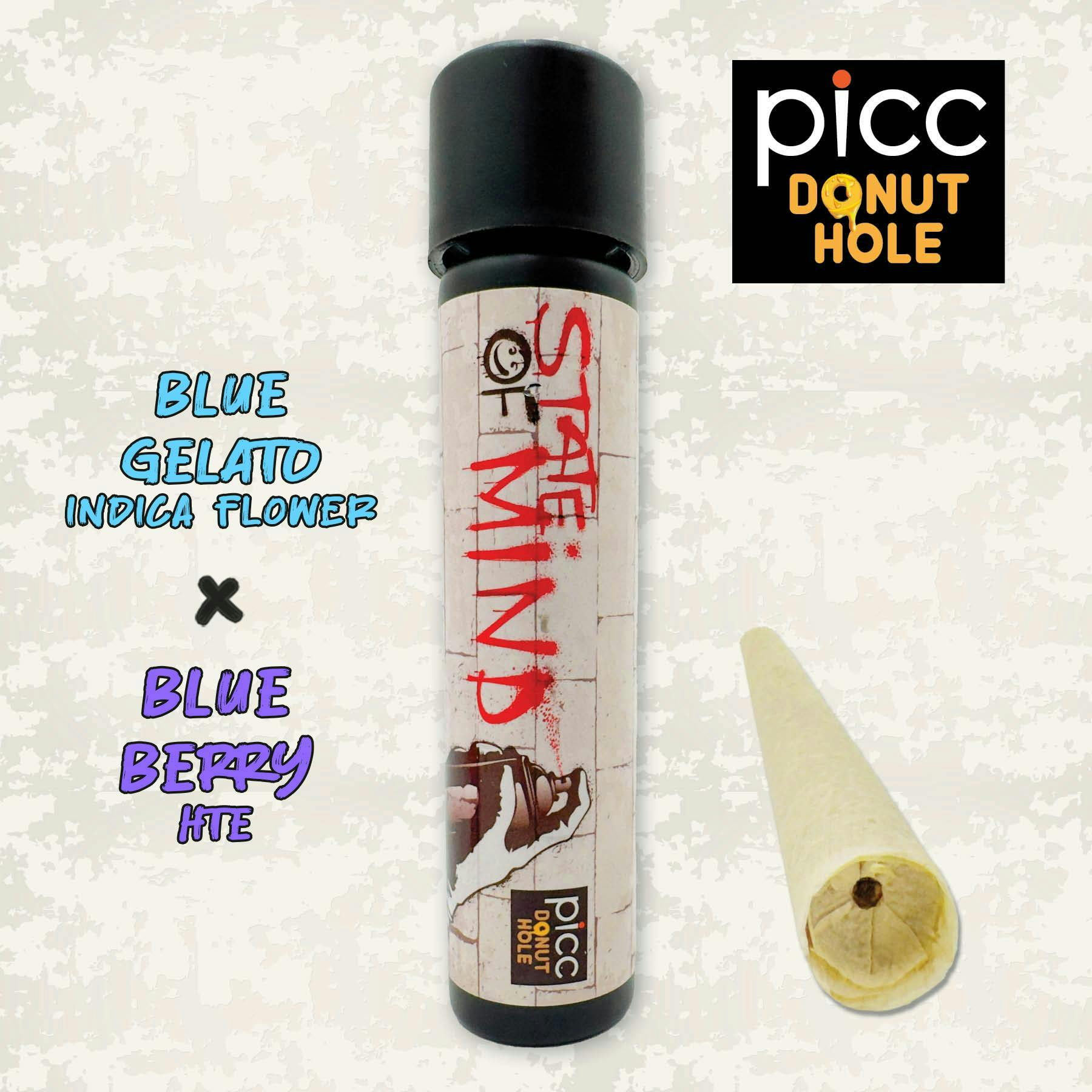 State Of Mind Blue Gelato x Blue Berry 1g HTE Infused Pre-Roll