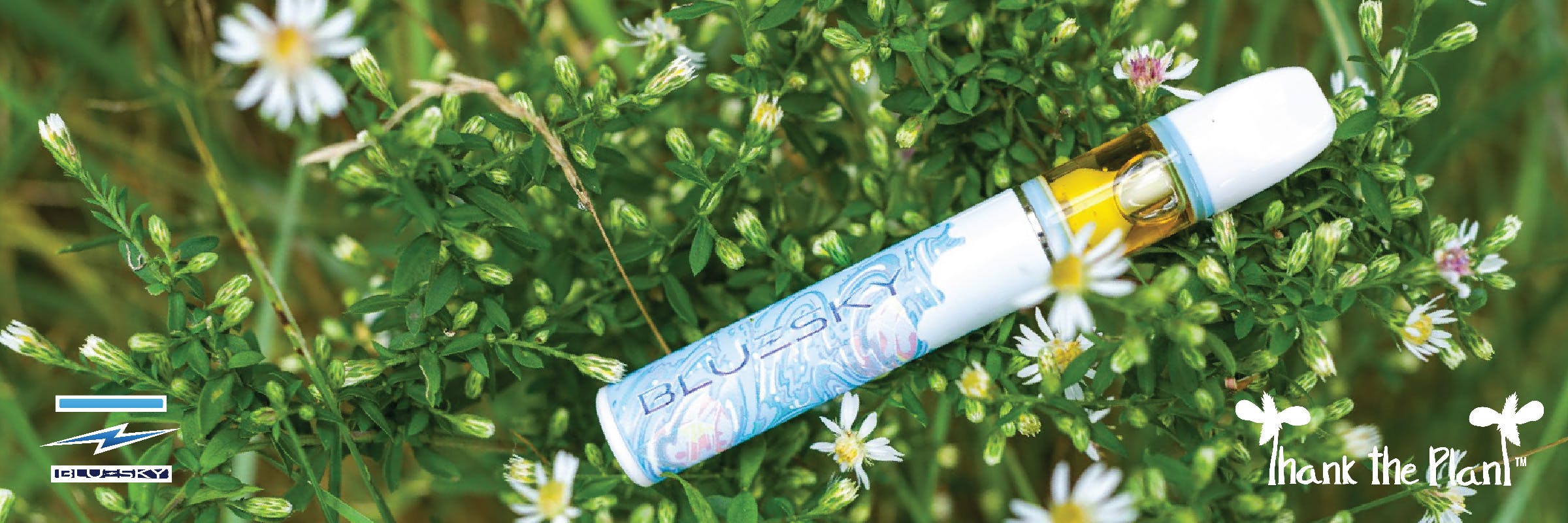 Blue Sky Maine's proprietary live resin disposable vape cartridge. liquid diamond live resin cannabis vape