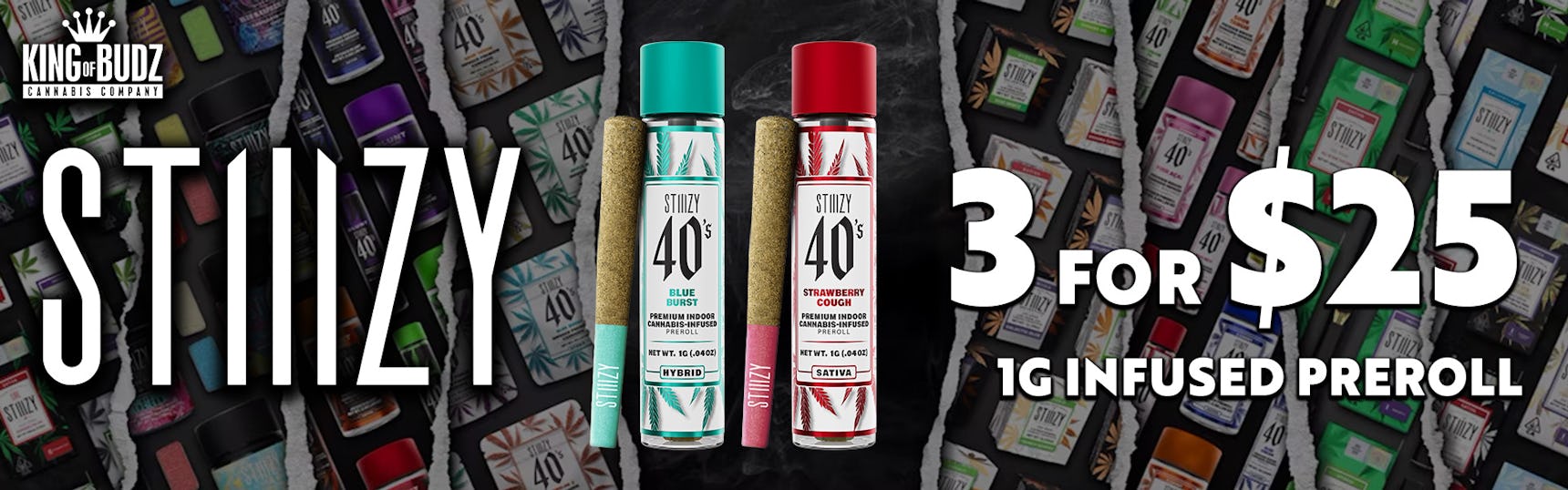 STIIIZY 1g Infused Joint 3/$25