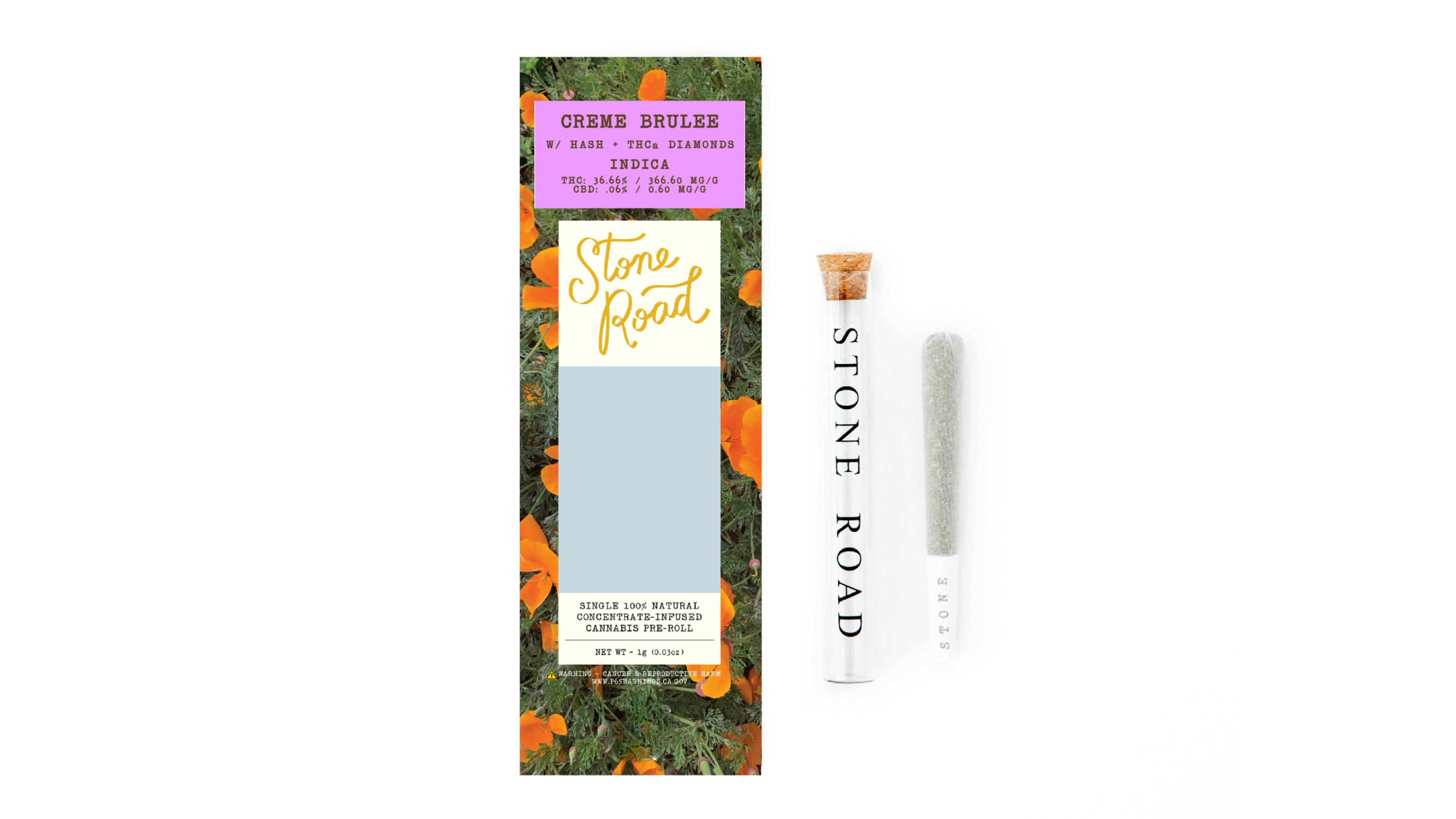 Stone Road Creme Brulee - PRE_ROLLS cannabis product, 1g