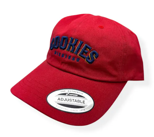 Cookies Monroe Michigan Dad Hat- Red-active