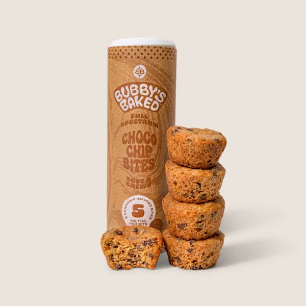 Chocolate Chip Bites - 5pk 25 mg - Bubby's Baked Goods