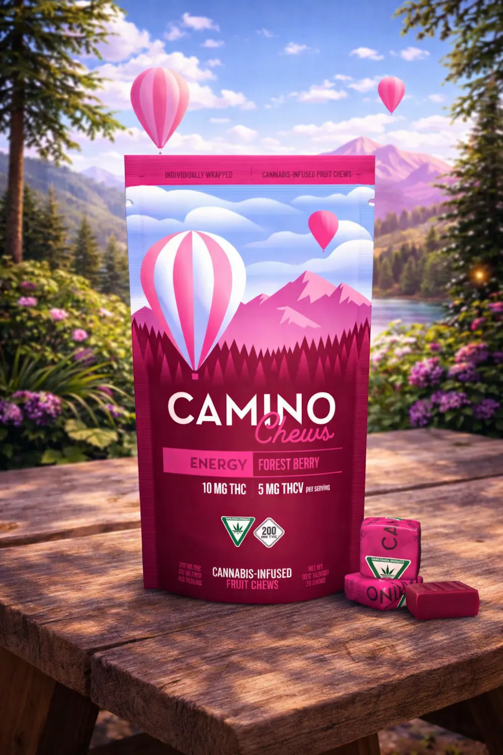 Product Camino | Forest Berry Chews | Gummies 10ct | 100mg