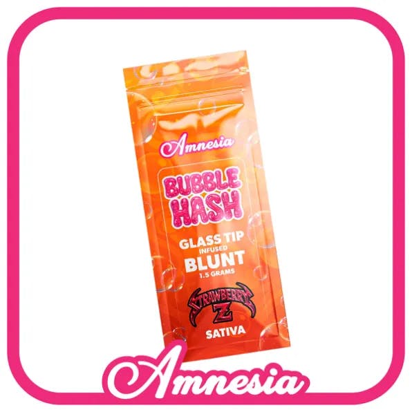 Amnesia - 1.5g Infused Bubble Hash Blunt - Strawberry Z