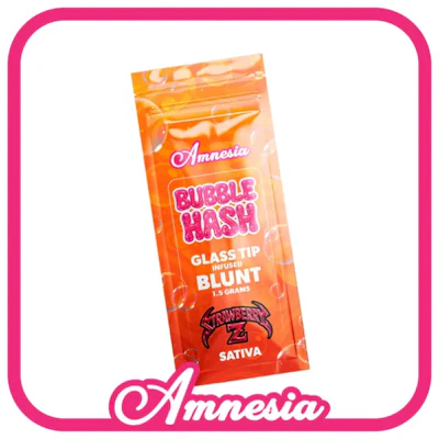 Amnesia - 1.5g Infused Bubble Hash Blunt - Strawberry Z - PRE_ROLLS by Amnesia at King of Budz