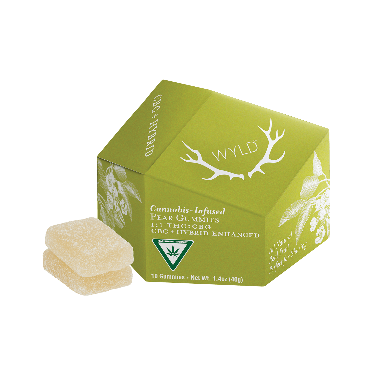 Product 5mg 1:1 Pear Hybrid Gummies 20pk (w/ CBG)